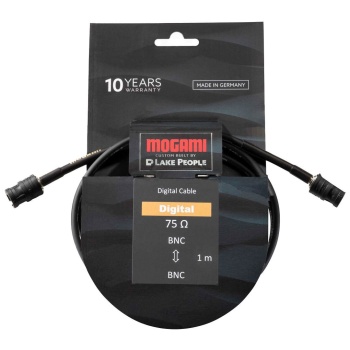 Mogami 12 0042 BNCBNC00100BL BNC Word Clock Kablosu (1mt) | Dijital Senkronizasyon İçin 75 Ohm